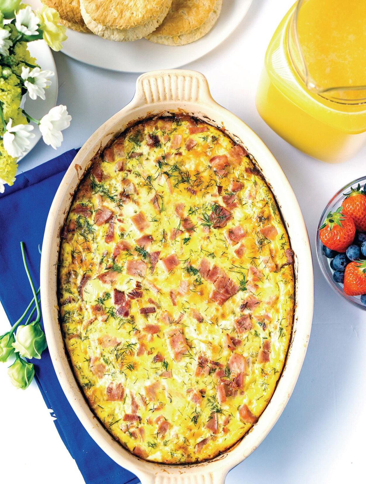 SHERRY, HAM AND CHEESE BRUNCH BAKE